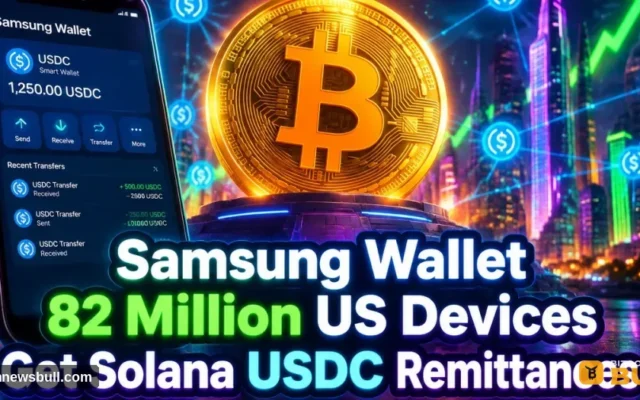 Samsung Wallet Adds Solana USDC Remittances for 82M US Users