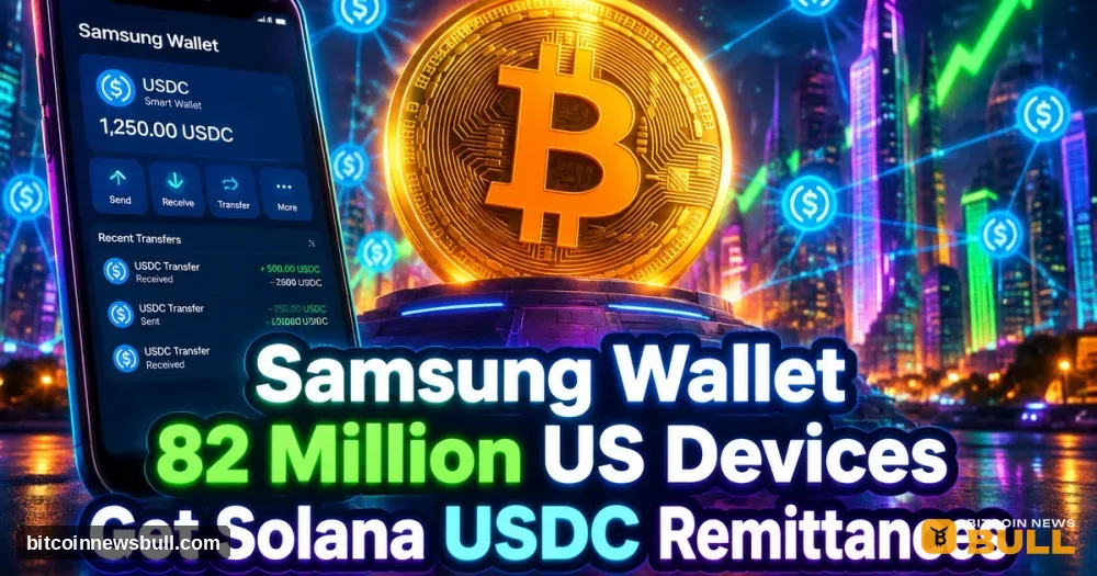 Samsung Wallet Adds Solana USDC Remittances for 82M US Users